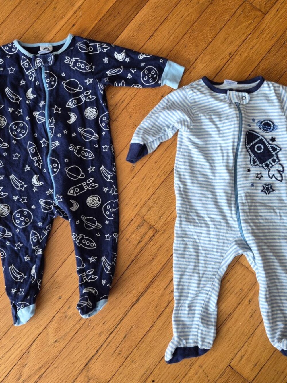 2  One Piece Pajamas (Space Theme) (3-6 month) by Gerber